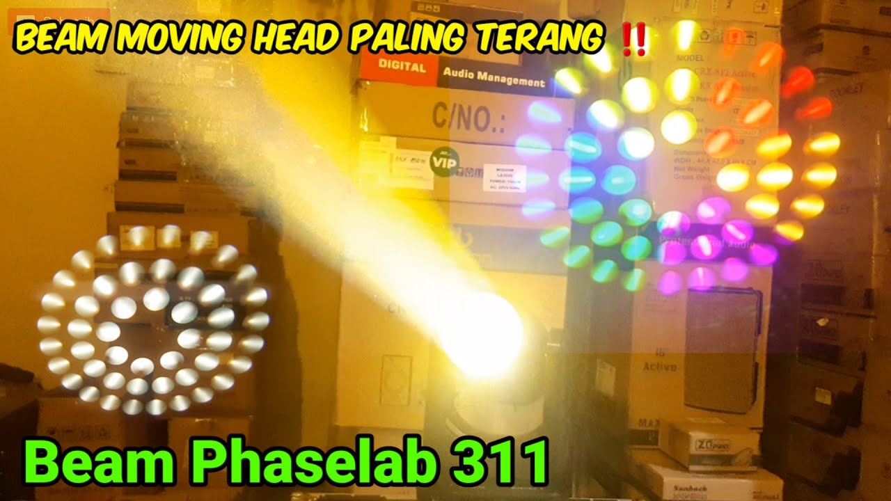 BEAM MOVING HEAD SUPER TERANG ‼ || PHASELAB AURORA X ✅
