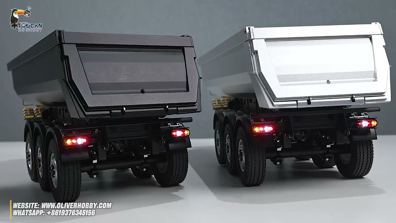 KABOLITE 1/14 Metal RC 3-Axle Electric Dump Truck &ndash; Realistic Detail & Smooth Lifting Action!#rc