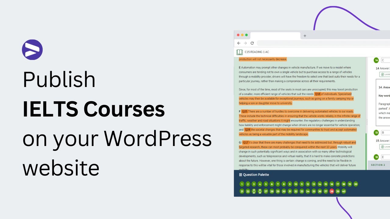 Publish IELTS courses on WordPress Website using IELTS LMS and LearnDash