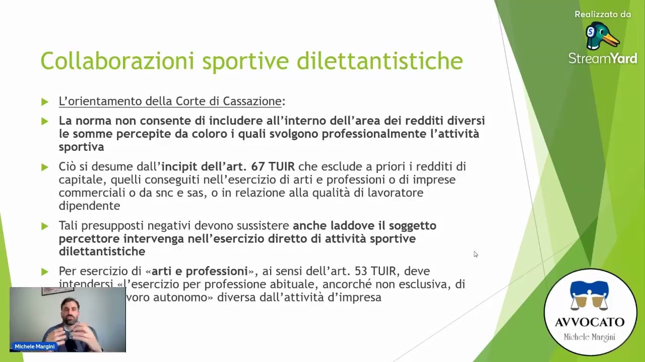 Dalle collaborazioni sportive ai rapporti di lavoro