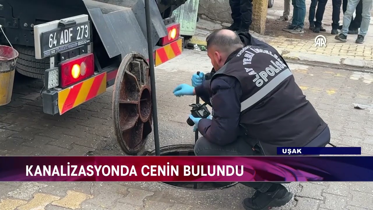KANALİZASYONDA CENİN BULUNDU