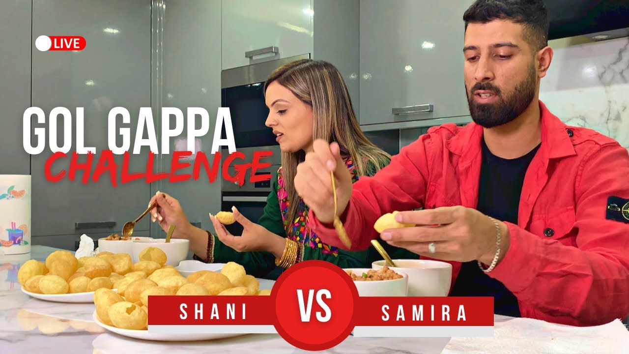 HUSBAND VS WIFE GOL GAPPA CHALLENGE | **HILARIOUS REACTIONS**