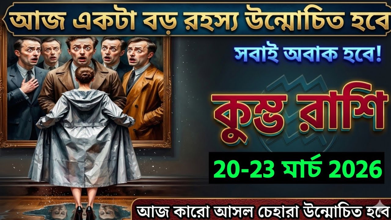 কুম্ভ রাশি,১৩-১৫ মার্চ, ২০২৬ আজ একটা বড় রহস্য উন্মোচিত হবে সবাই অবাক হবে!