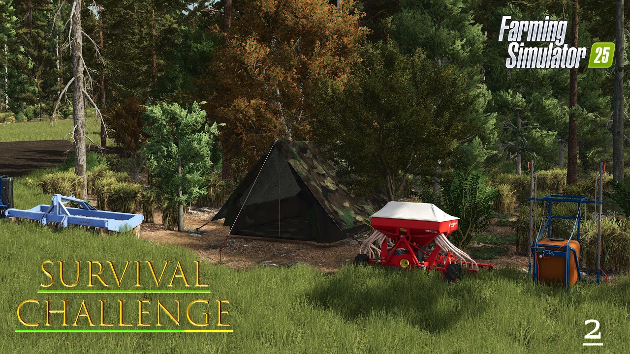 Our First Home - Survival Challenge Ep 2 Homestead - Farming Simulator 25