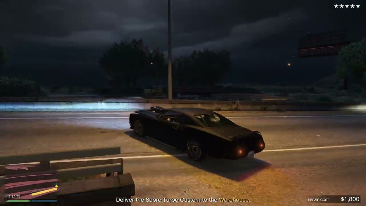 First Person Stealing a Sabre Turbo Custom in GTA Online PC