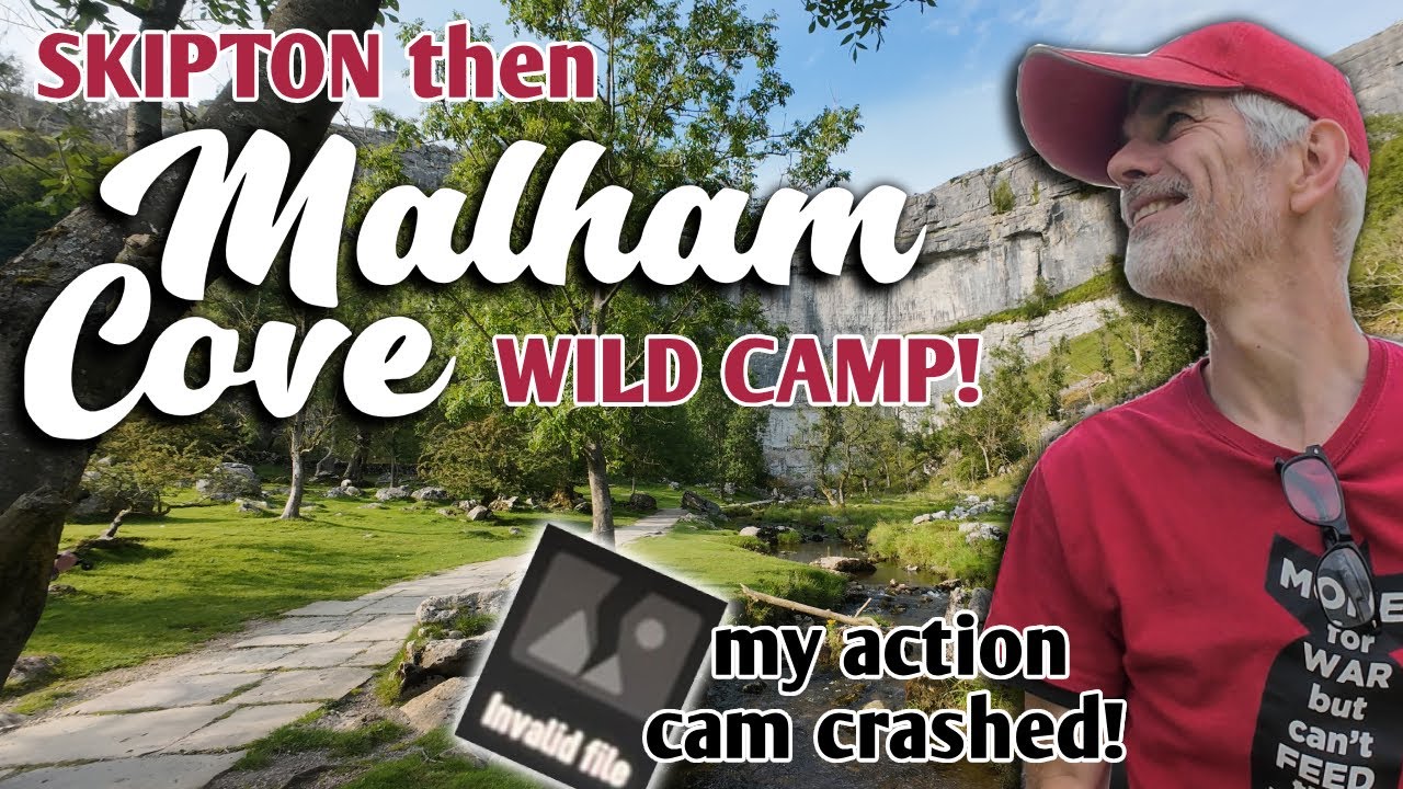 A Wild Camp at Malham Cove & visit to SKIPTON town too!