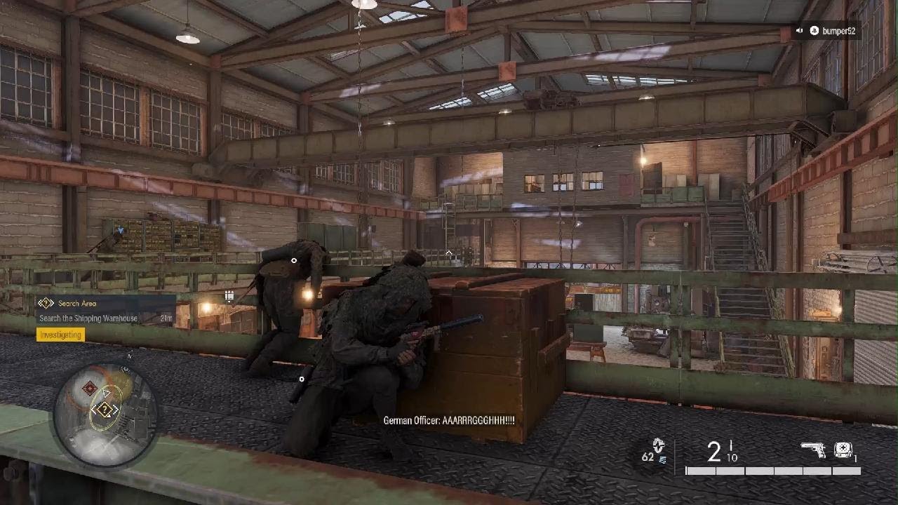 Sniper Elite 5 Wombat and bumper do co-op
