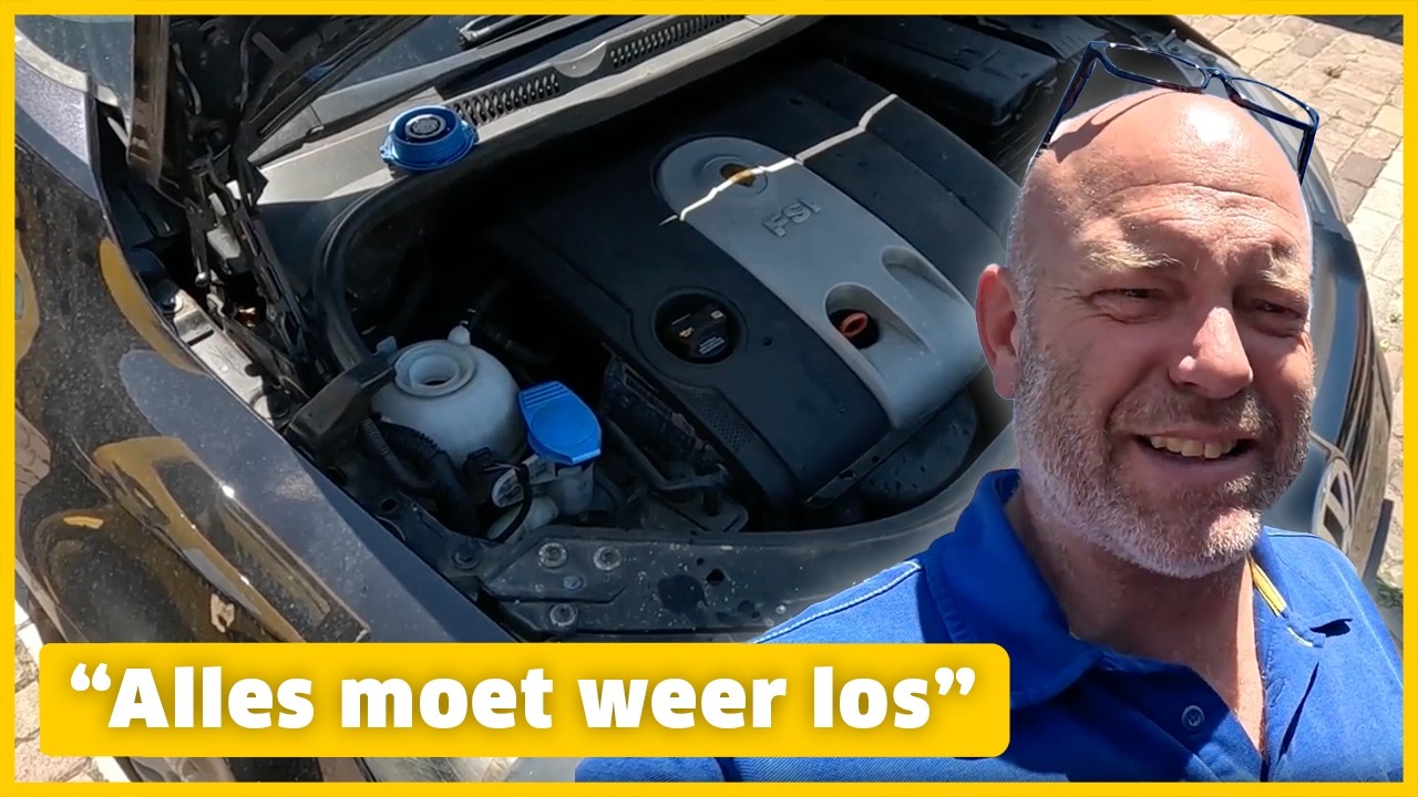 ROBERT voert een noodreparatie uit aan een kapotte koelvloeistofsensor | ANWB Wegenwachtvlogs