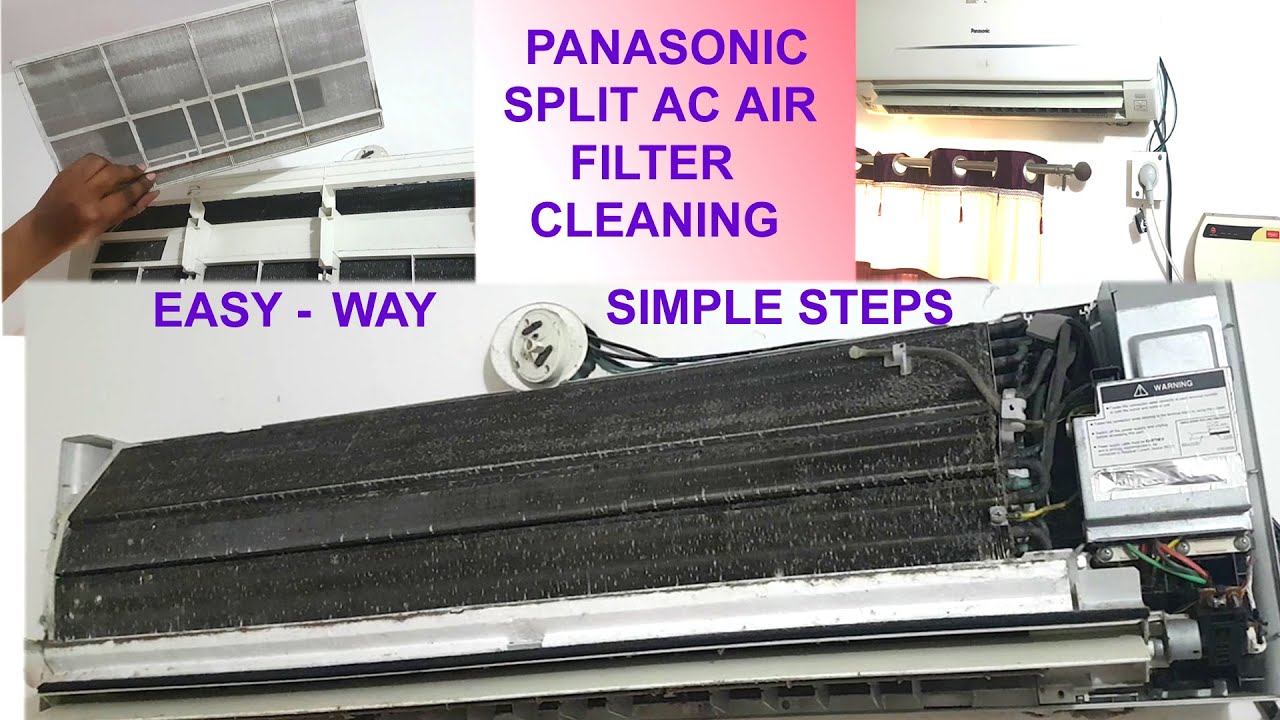 PANASONIC AIR CONDITIONER FILTER REMOVE & CLEANING, EASY WAY, ஈசி டிப்ஸ், எளிய வழிகள், AC FILTER