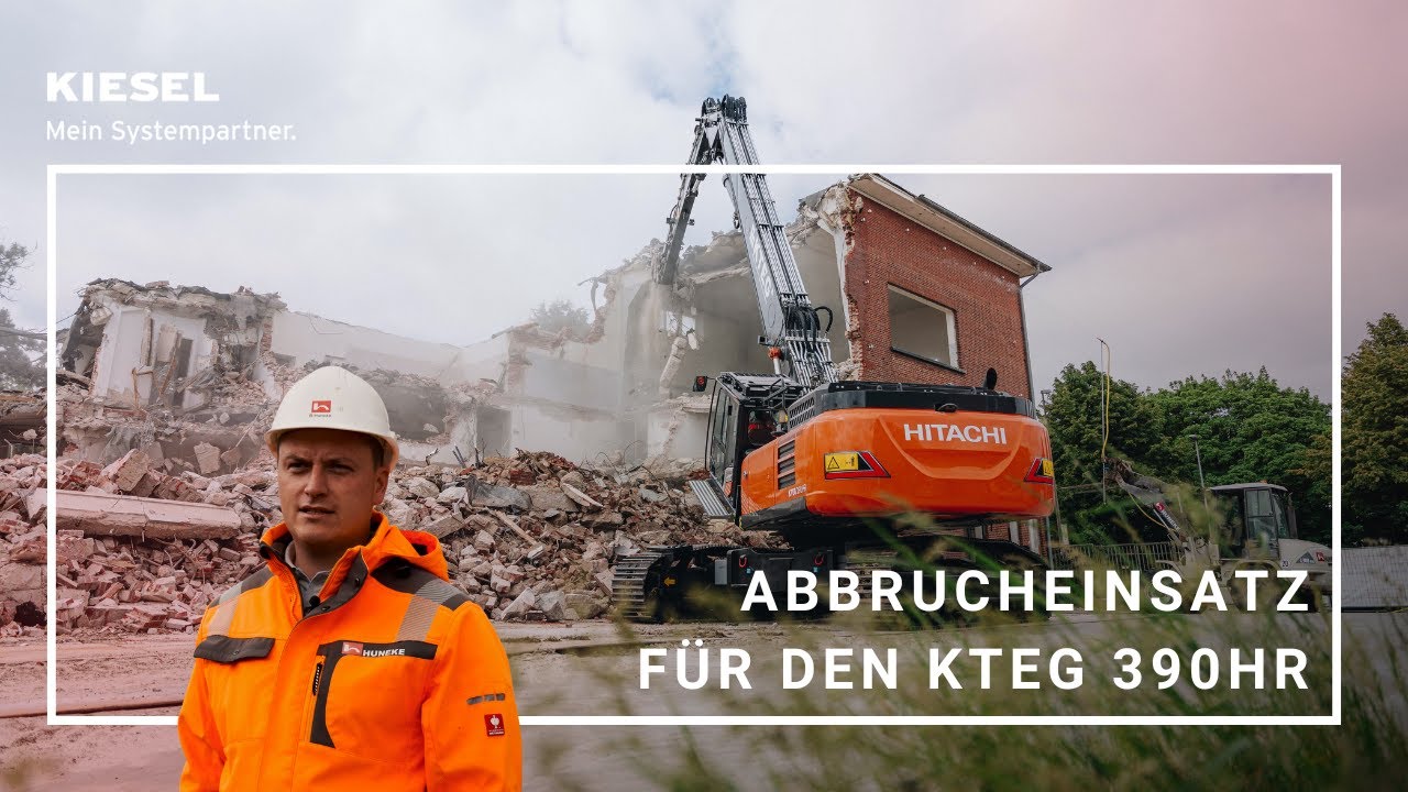KTEG 390HR im Abbrucheinsatz bei HUNEKE in Emden