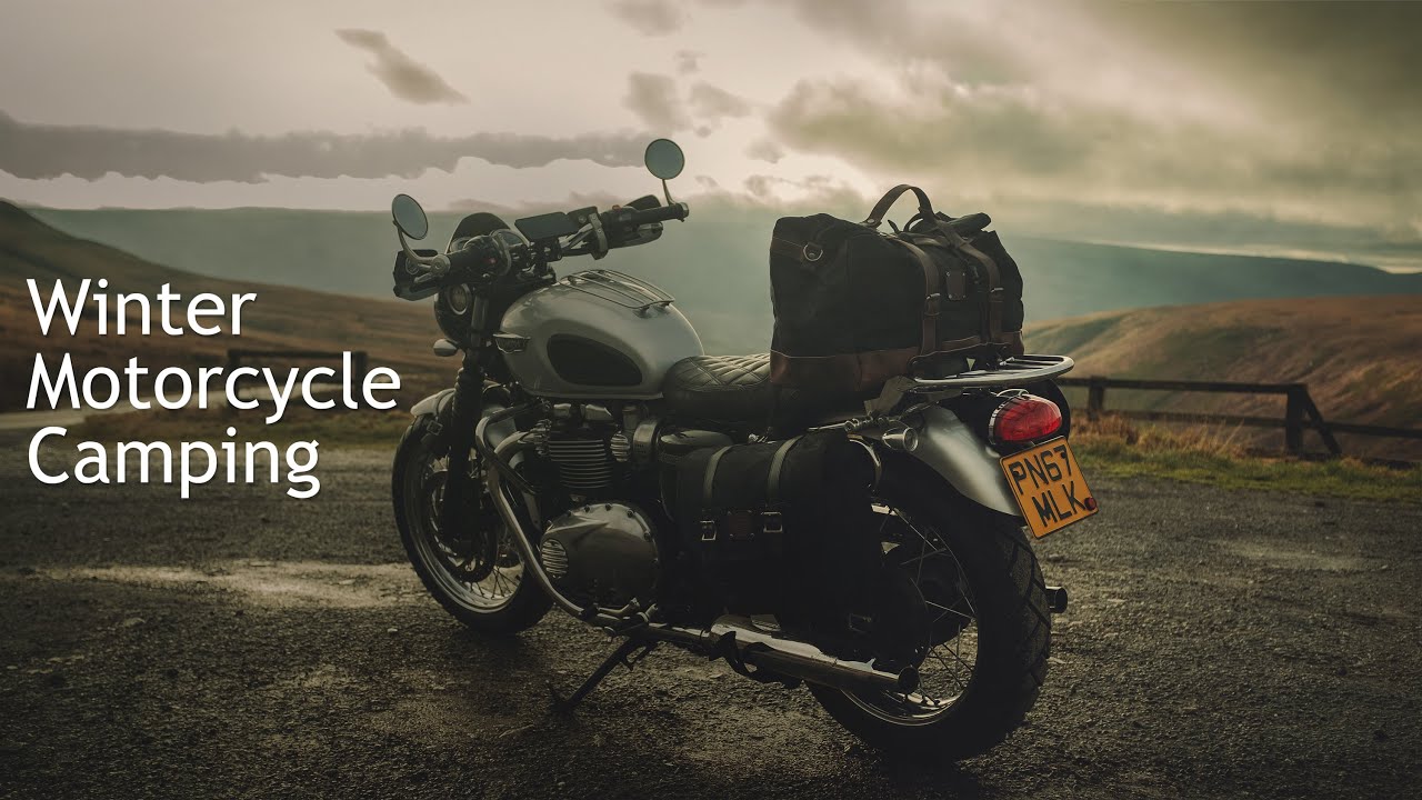 Motorcycle Camping in the Rain  | Winter MotoCamp