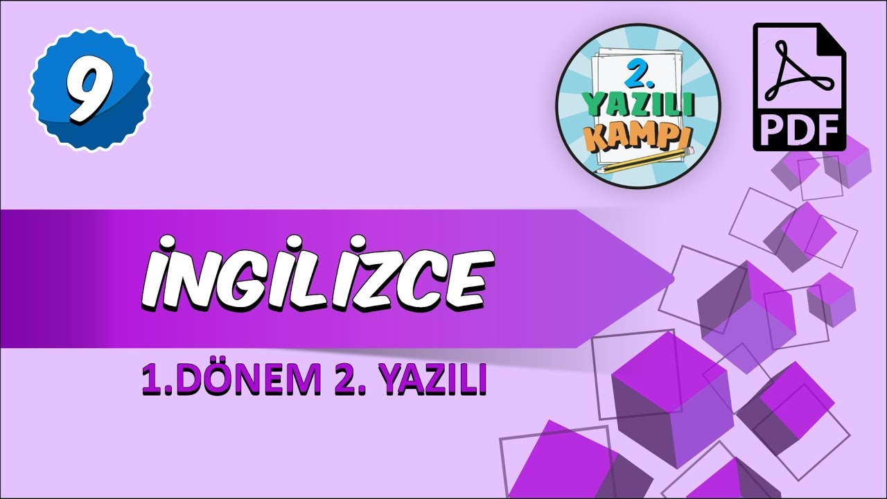9. Sınıf İngilizce | 1. Dönem 2.Yazılıya Hazırlık