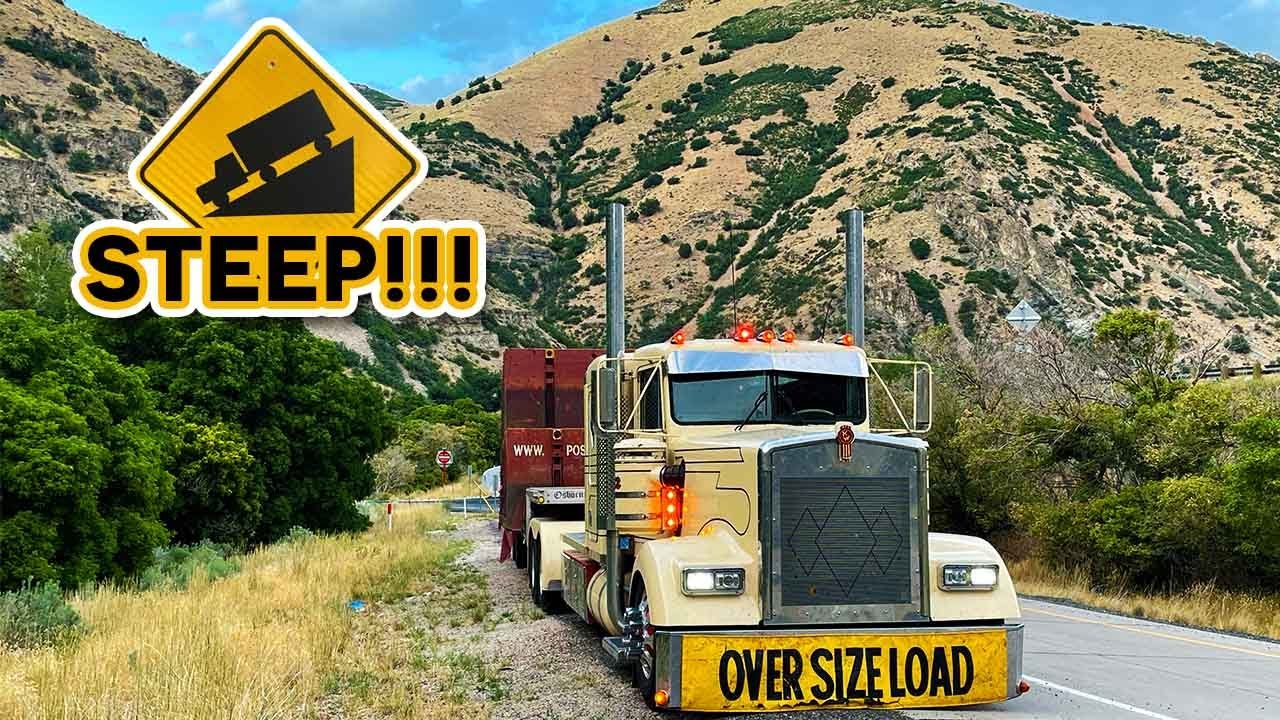 HEAVY Oversized Load Down NARROW Mountain Road