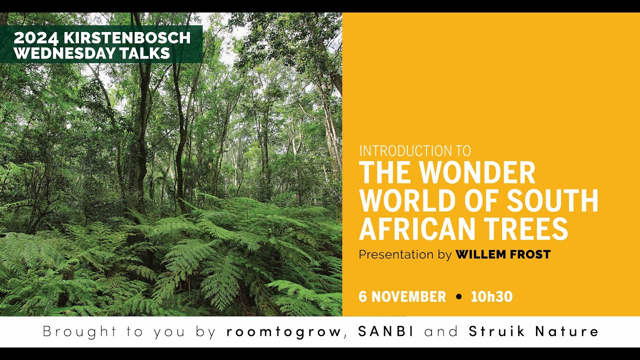 The wonder world of South African trees. A Wednesday talk by Willem Frost.