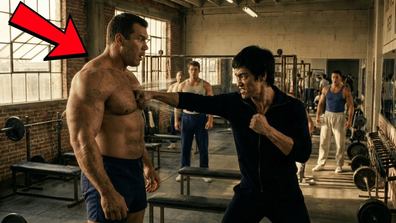 Levantador de pesas de 300 libras se burló del golpe de Bruce Lee: “Eso no duele”—3 segundos después