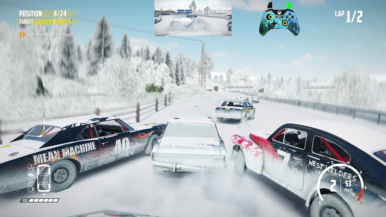 Wreckfest 26.03.09 Rocket Rumble Race - Savolax Sandpit Main Route Reverse