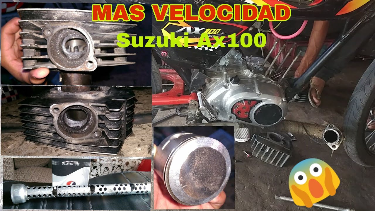 Suzuki Ax100 Modificación A Cilindro (Replane y Lima)😱 Mejora el rendimiento 2T 
|ANDERSON ACEVEDO