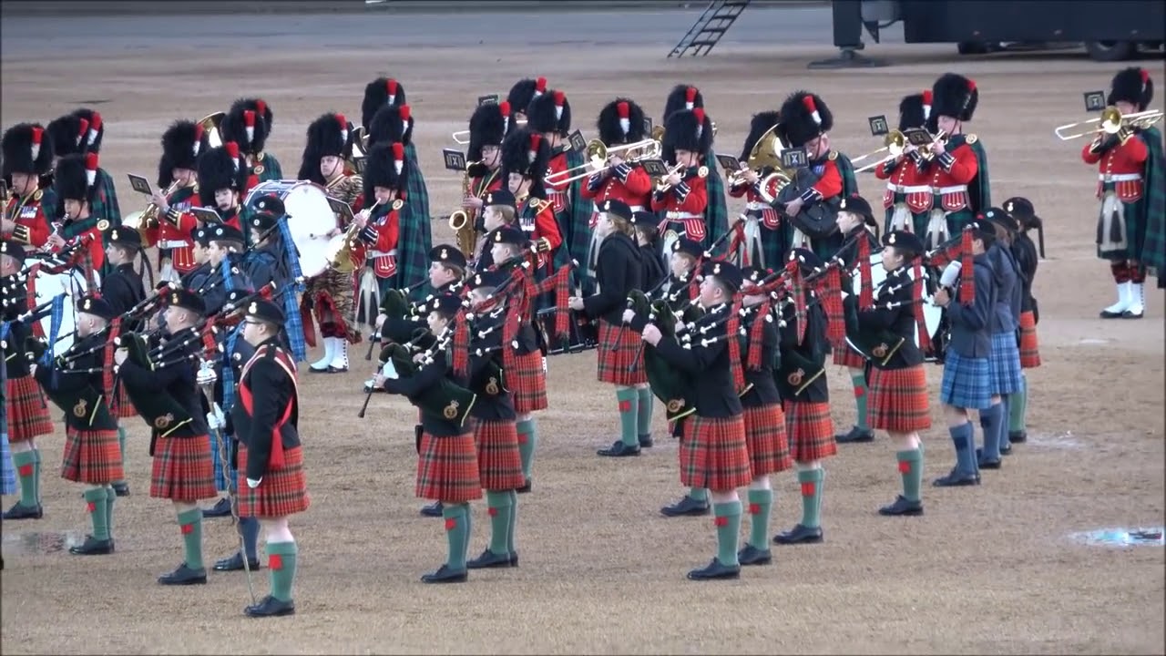Pipes and Drums of The London Scottish, Household Division  Beating Retreat 2020