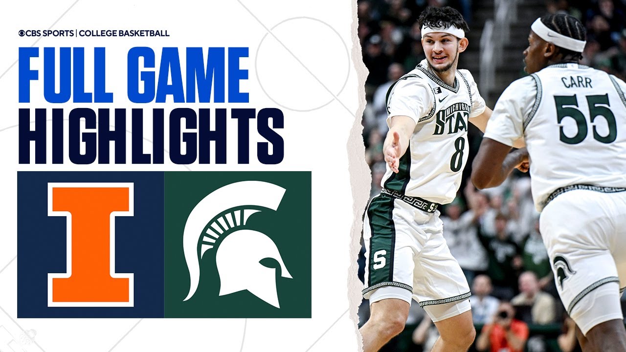 No. 19 Illinois vs No. 12 Michigan State | Full Game Highlights