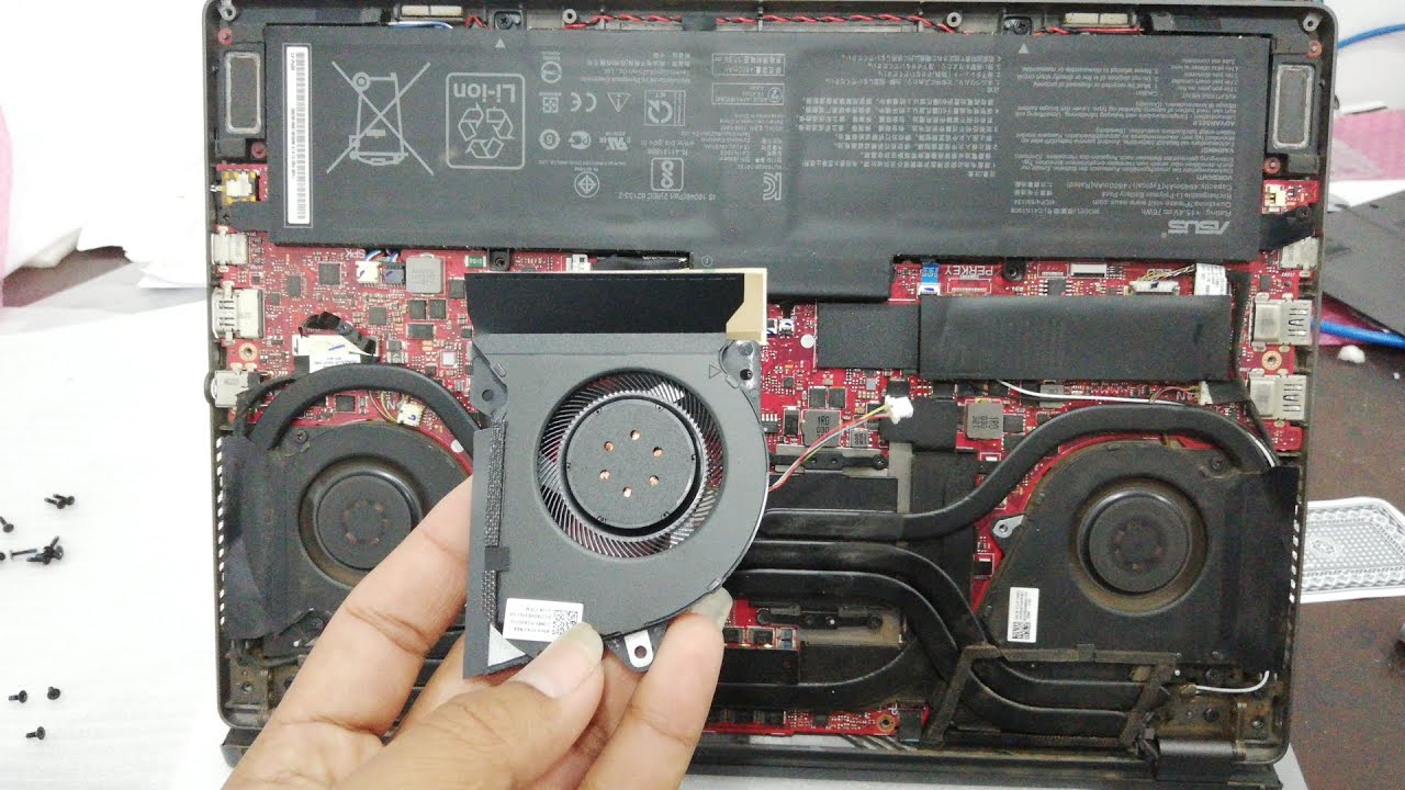 Asus Rog Zephyrus GA401I Fan CPU Replace