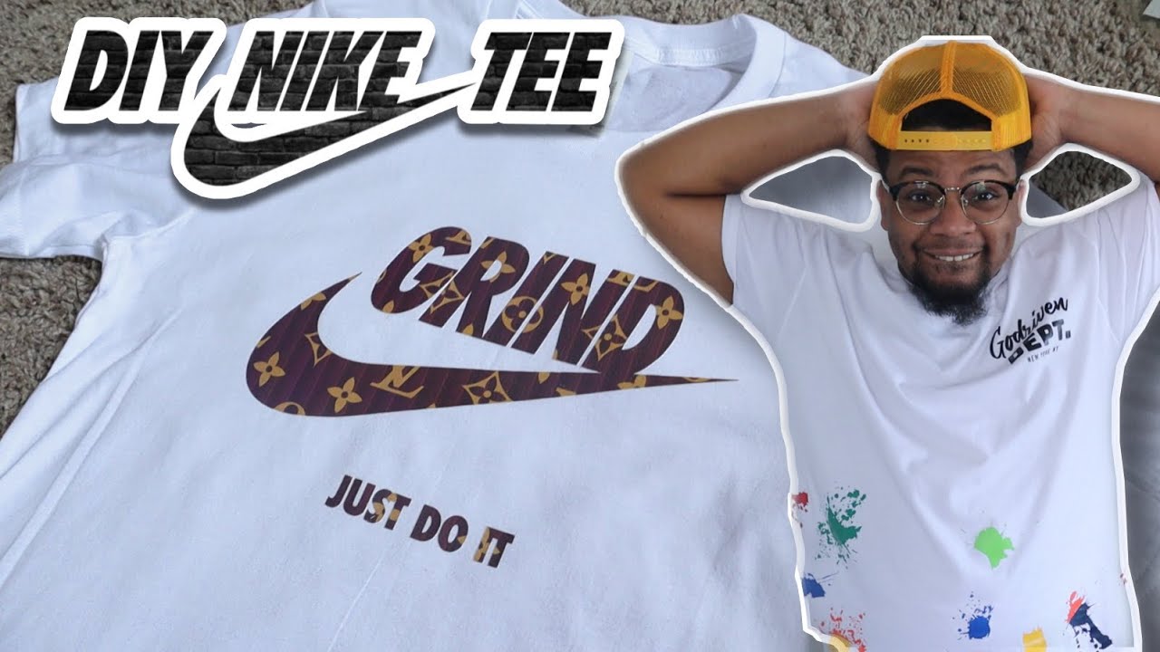 Как сшить футболку Nike своими руками | Использование Cricut, распечатайте, вырежьте и нарежьте |...