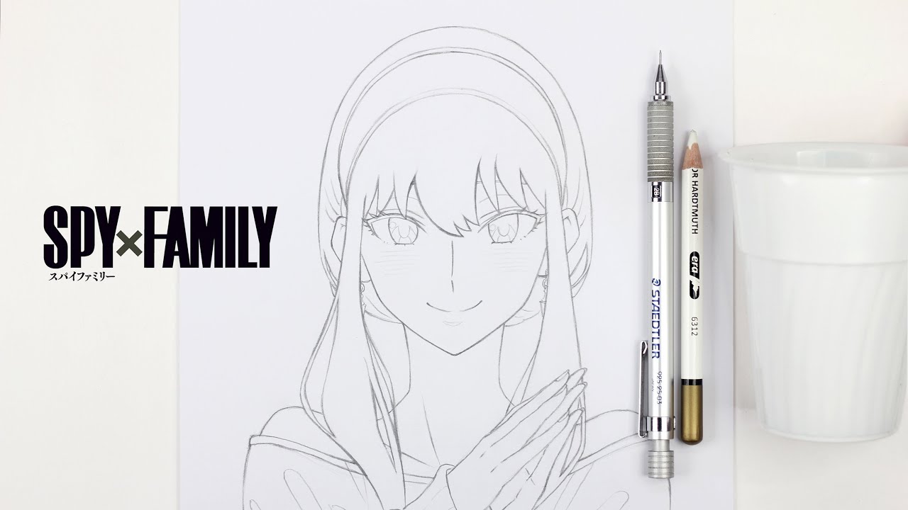 如何畫約兒•佛傑 | SPY×FAMILY間諜家家酒 | 約兒•佛傑 | 畫畫教學 |  part 1 | How to draw Yor Forger |Spy × Family | new
