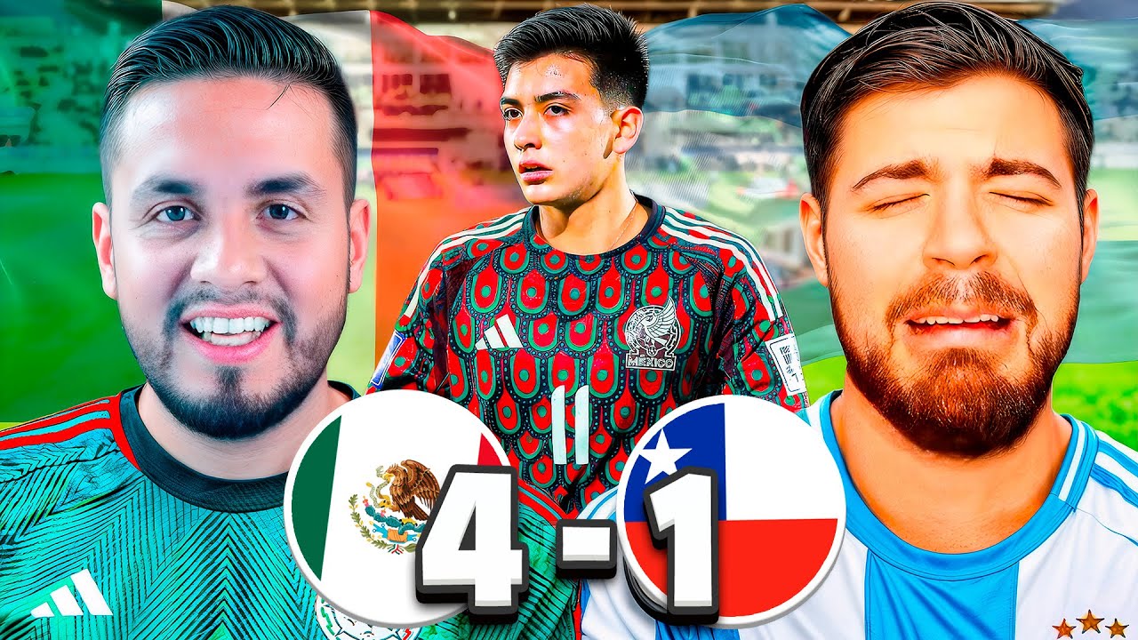 MÉXICO GOLEÓ A CHILE Y SUEÑA CON GANARLE ARGENTINA DESPUÉS DE 20 AÑOS. DEBATE CON MEXICANO AGRANDADO