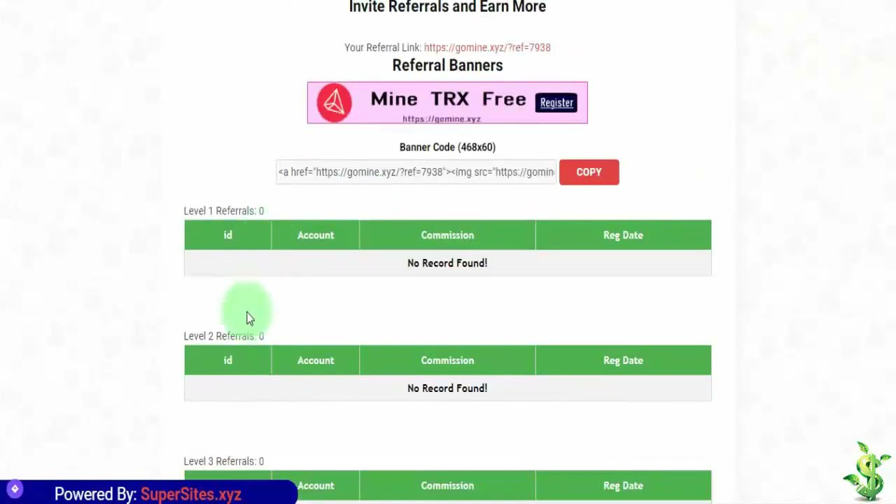 GO MINE TRX.  Майнинг ТРОН букс без вложений! Free cloud mining TRX.    #faucettron #freetrx