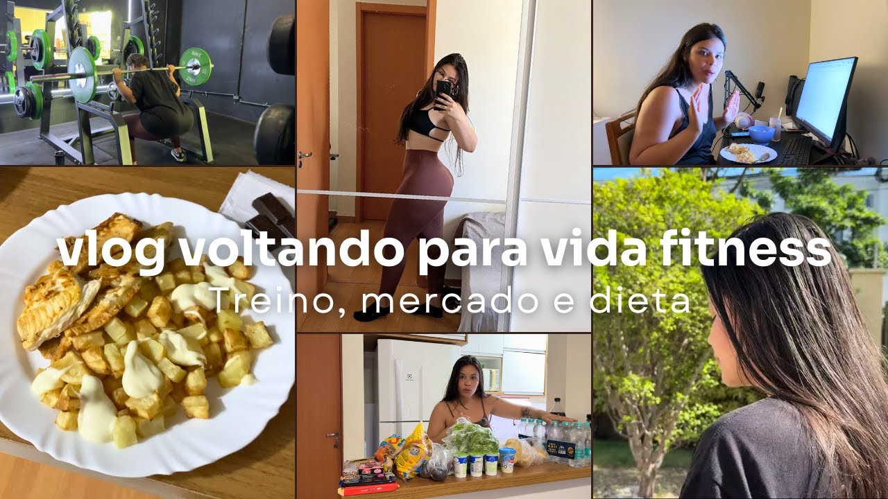 Depois de exagerar… comecei de novo | academia + compras + o que eu comi