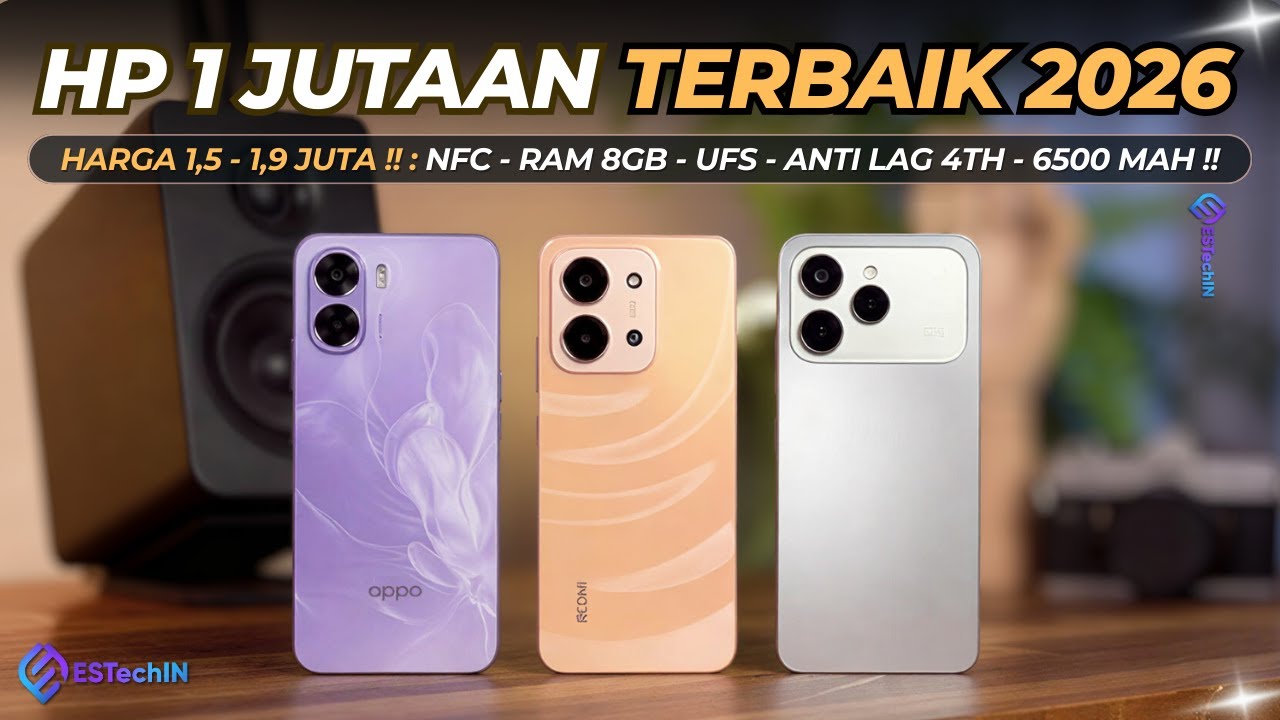 7 Rekomendasi HP 1 JUTAAN TERBAIK (1,5-1,9 Juta) Awal Tahun 2026!