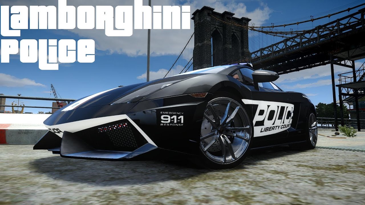 GTA IV 2011 Lamborghini Gallardo LP570-4 Superleggera Police Crash Testing - Insanegaz