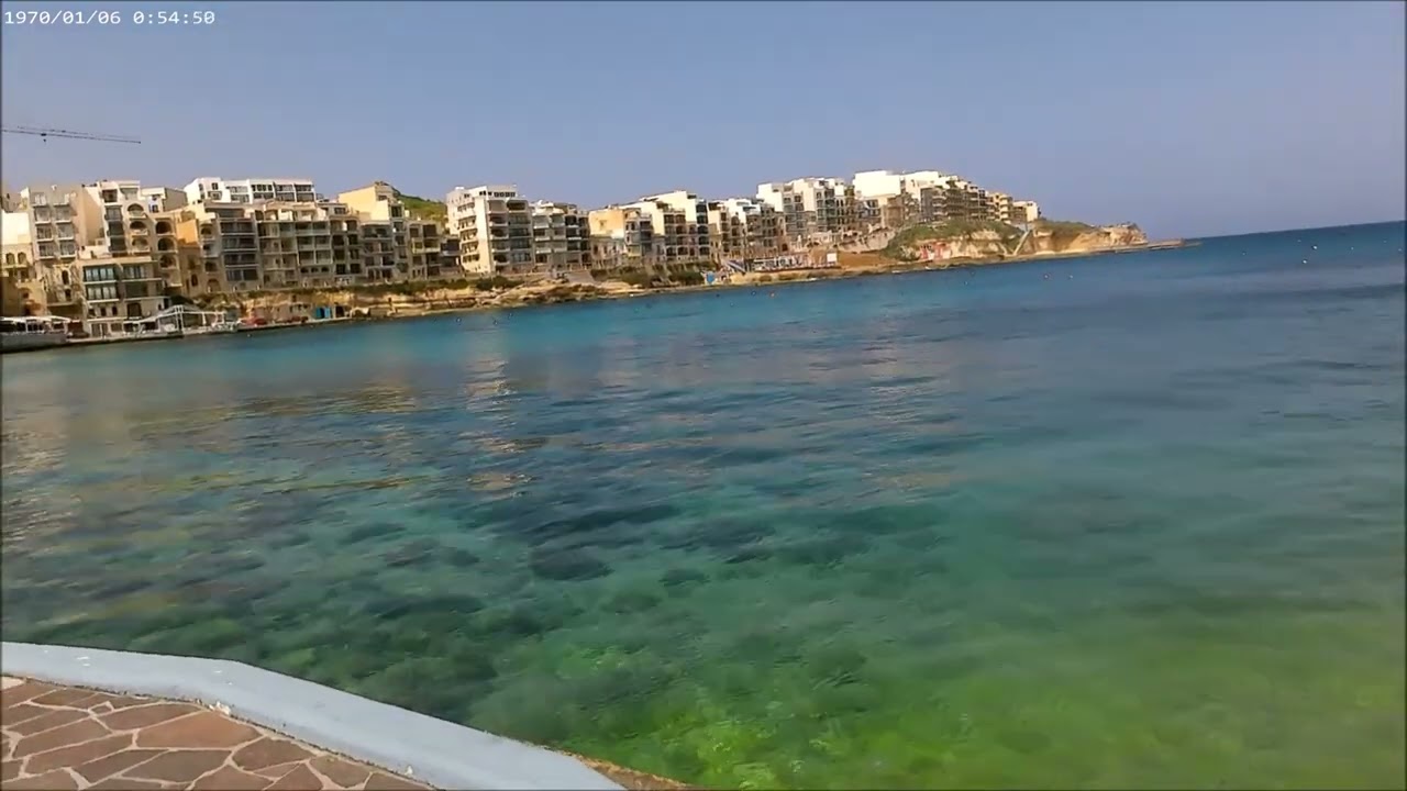 Walk in Marsalforn in Gozo, Malta