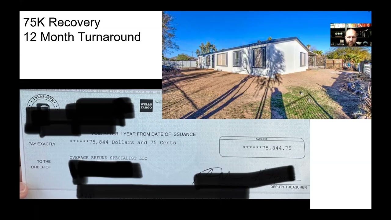 $75,000 Recovered for Our Clients, Overage Refund Specialists Successful Case Payout