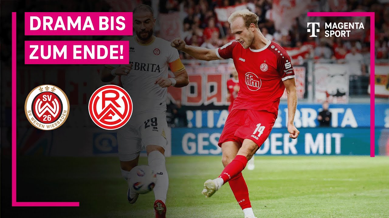 SV Wehen Wiesbaden – Rot-Weiss Essen, Highlights mit Live-Kommentar | 3. Liga | MAGENTA SPORT