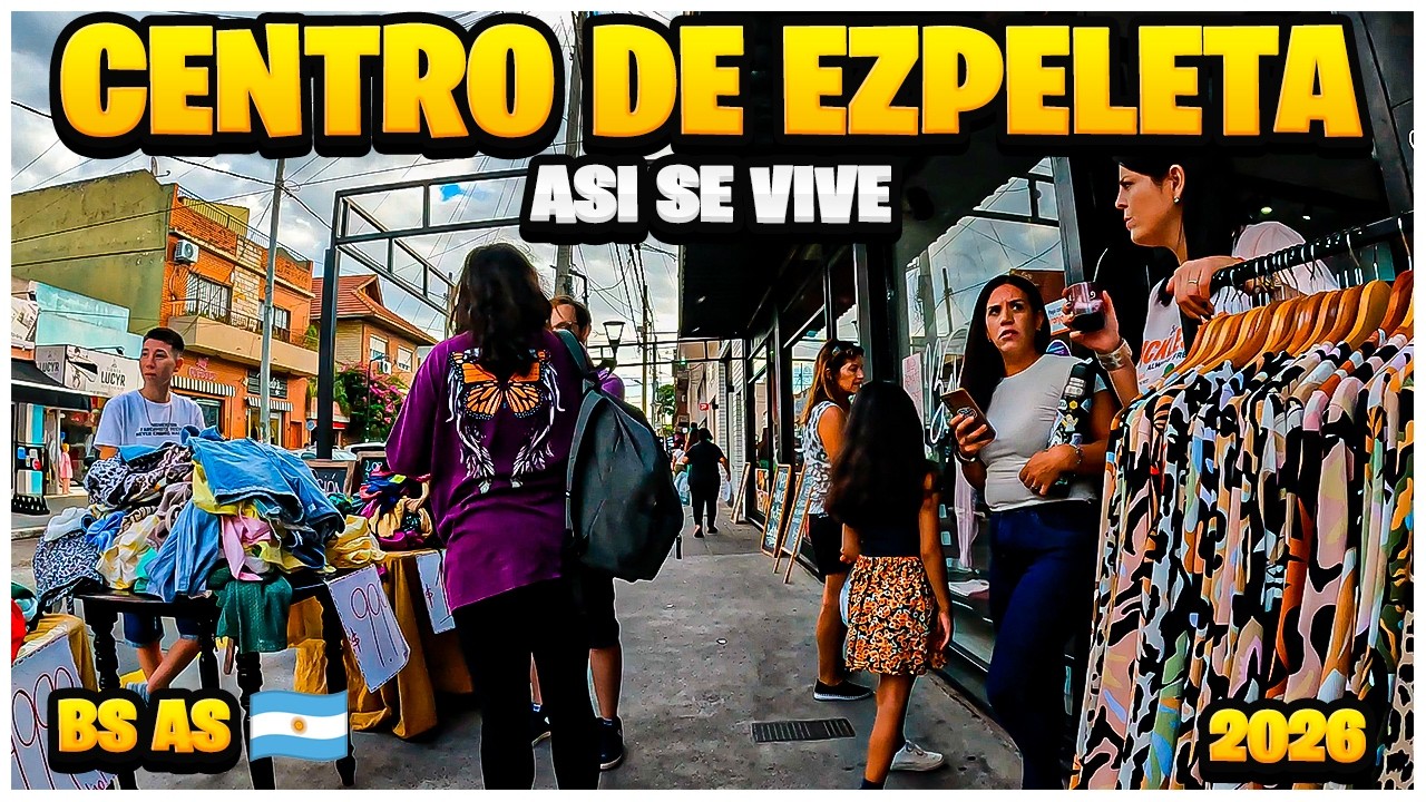 Así es el centro de Ezpeleta hoy: recorrido caminando [4K]