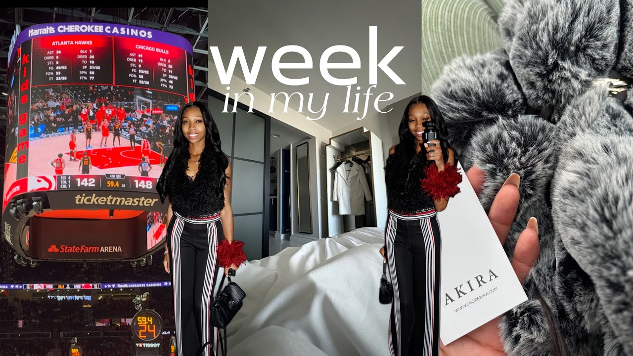 WEEK IN MY LIFE🤍| christmas pictures, ATL trip, Lenox mall, NBA game