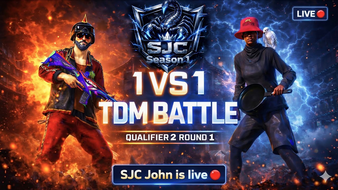 🔥 SJC 1v1 TDM Tournament | Qualifier 2 Round 1 | Who Will Win? 🔴 BGMI LIVE