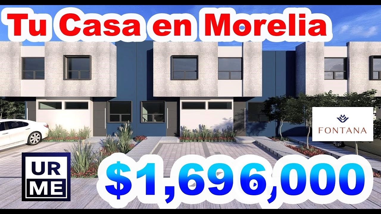 Casa nueva en Morelia Michoacan, por tan solo $1,696,000 pesos, con tres recamaras