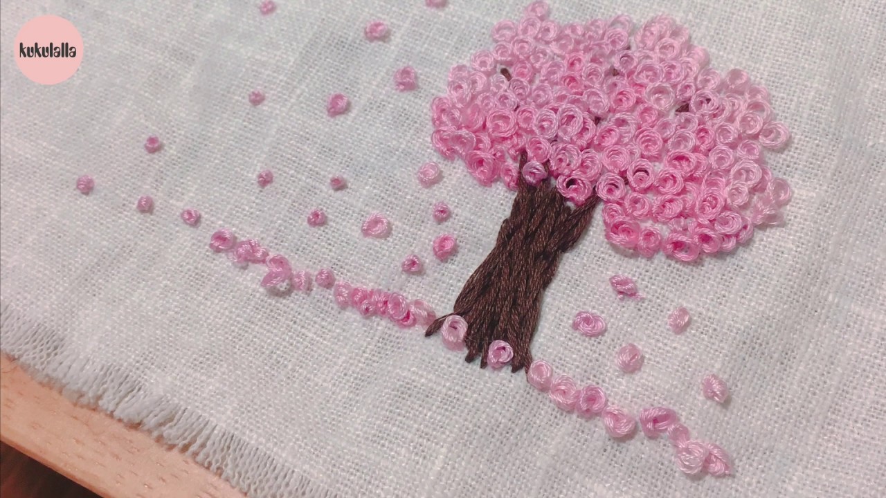 [프랑스자수] Cherry Blossom and spring. 벚꽃과 봄
