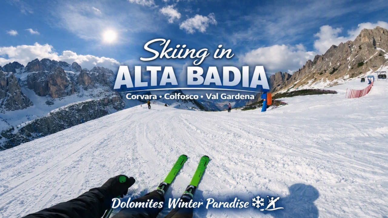 Skiing in Alta Badia: Corvara, Colfosco & Val Gardena | Dolomites Winter Paradise ❄️⛷️