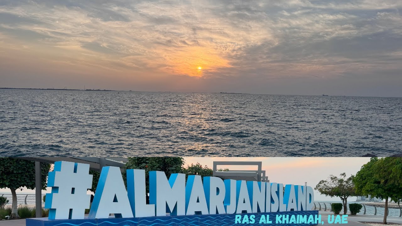 Al Marjan Island, UAE Evening Vibes | Stunning Sunset & Family Playtime 🇦🇪