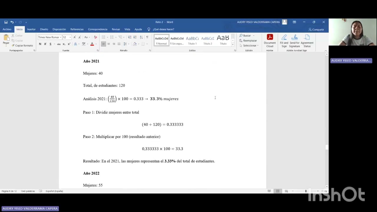 Matemáticas para la resolución de problemas: Caso 2, ODS 4