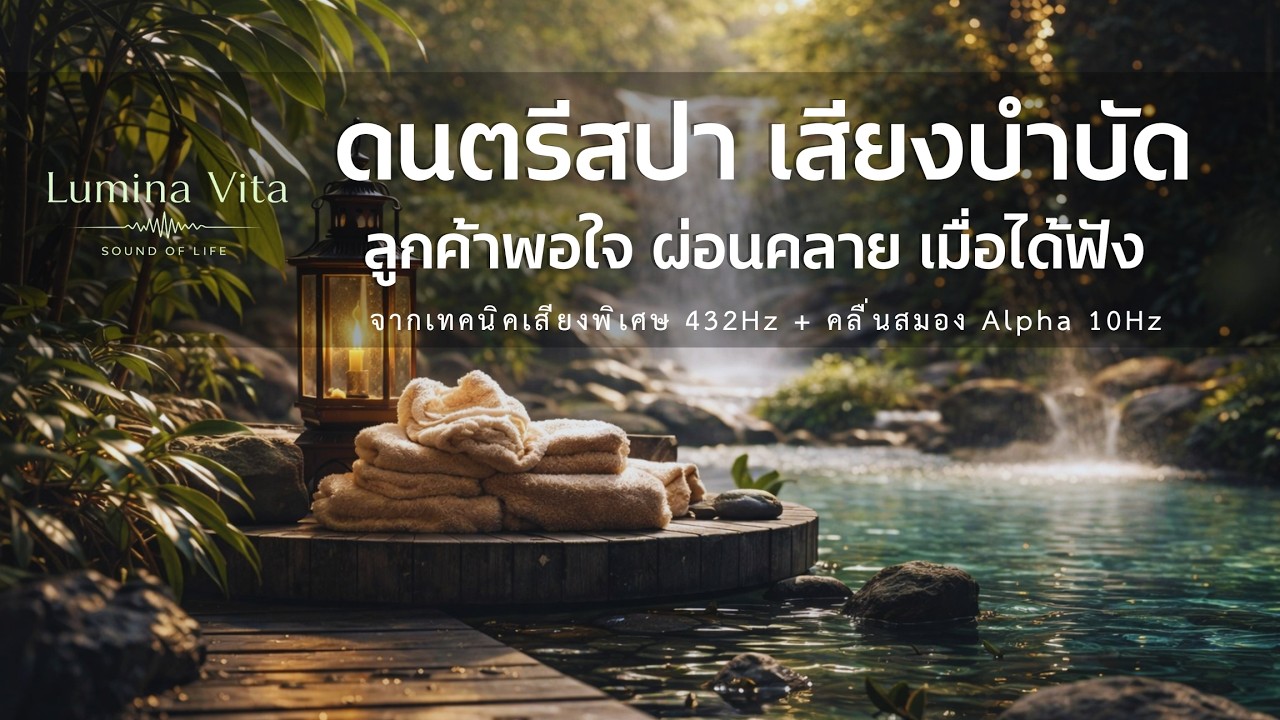 เพลงสปา นวด ผ่อนคลาย | น้ำไหล+ธรรมชาติในป่า | เปิดในร้านสปาได้ทั้งวัน ด้วยเทคนิคเสียงพิเศษ เพื่อ สปา