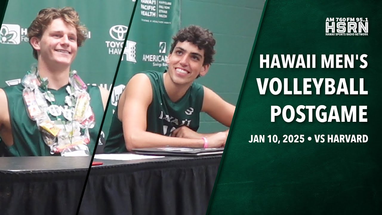 Hawaii MVB Postgame: Finn Kearney, Tread Rosenthal, Charlie Wade | Jan 10, 25