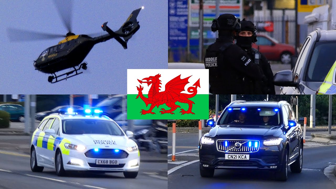 NEW Volvo! - Multiple ARVs and Police Units Responding to Major Incident in Cardiff