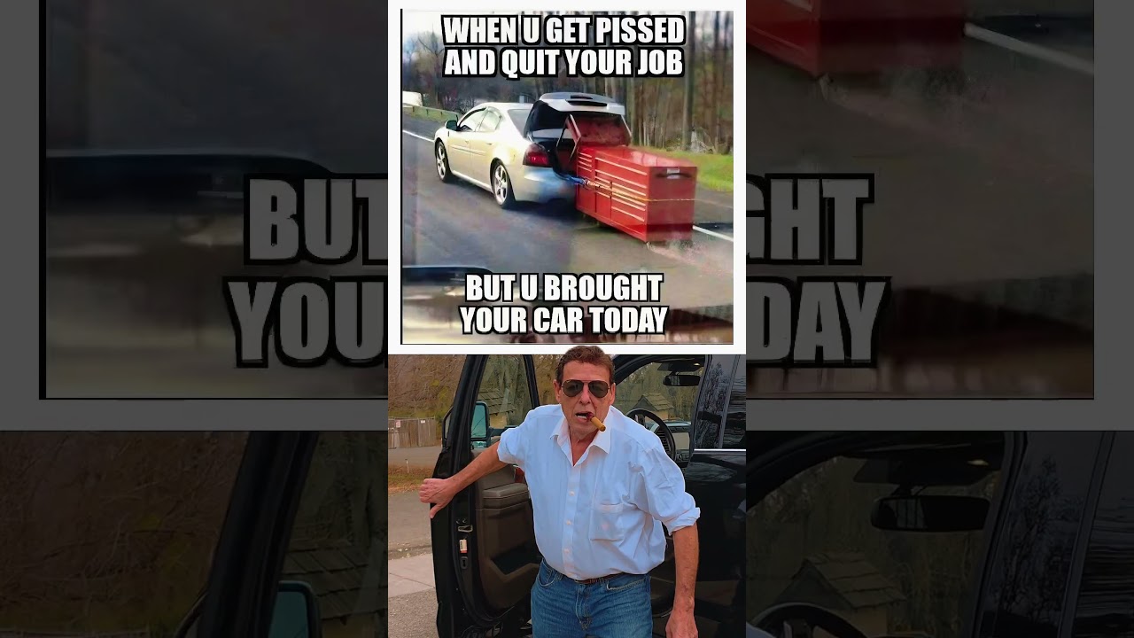 I quit my job then realized my biggest mistake 💀 #truck #fail #funny