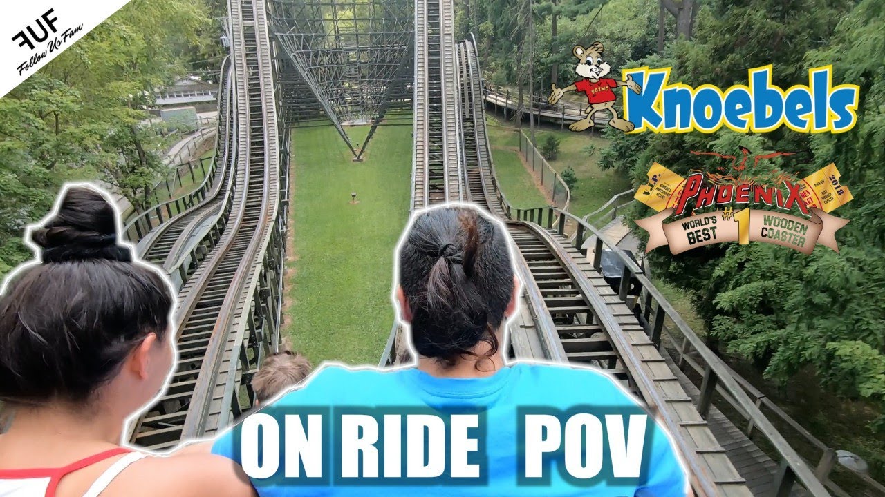 Phoenix POV Best Wooden Roller Coaster - Knoebels Amusement Park - (HIT SUBSCRIBE)