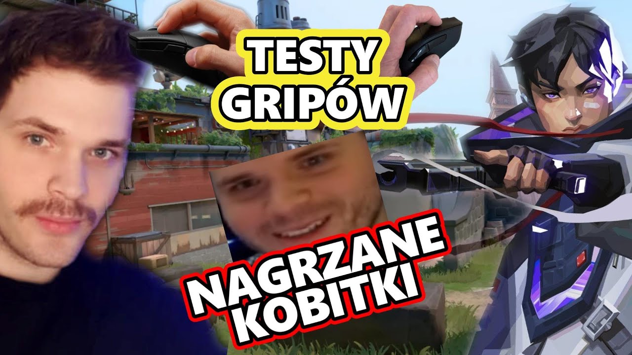 GUCIO | NAGRZANE KOBITKI | TEST CHWYTÓW MYSZEK XD | VALORANT