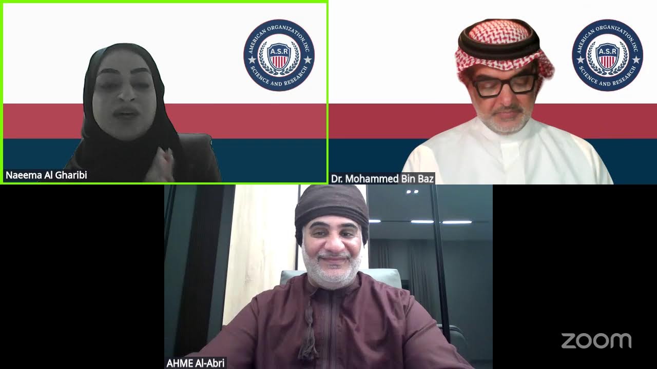 American Science and Research Organization.INC's Zoom Meeting
