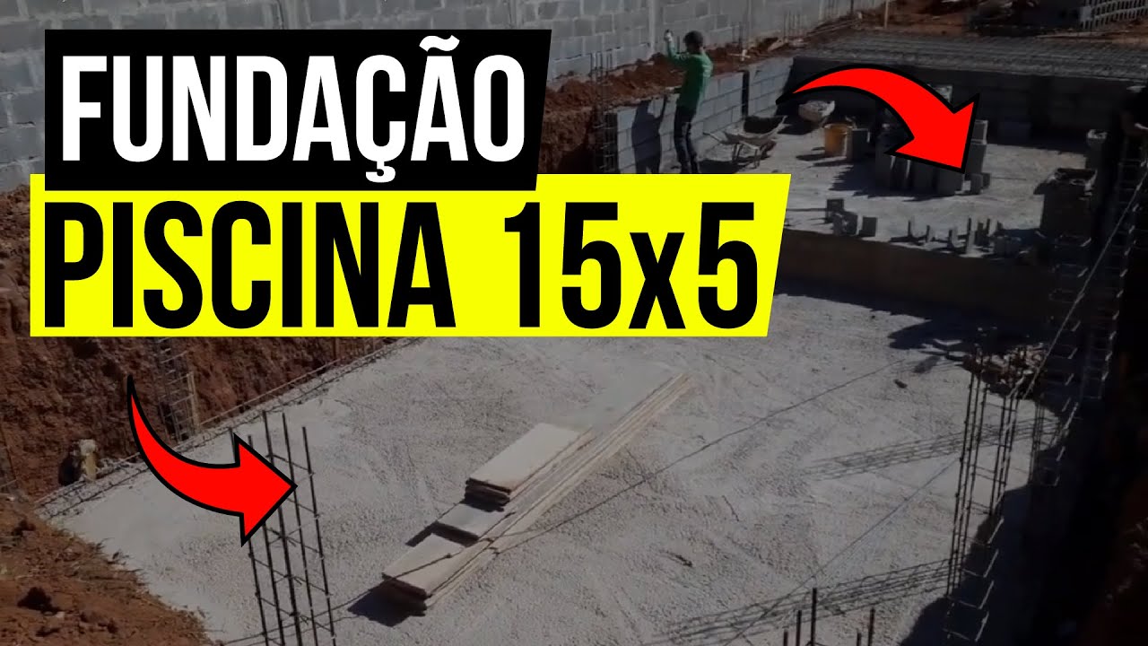 FUNDAÇÃO DE PISCINA 5.00 x 15.00 (PISCINA DE PASTILHA)